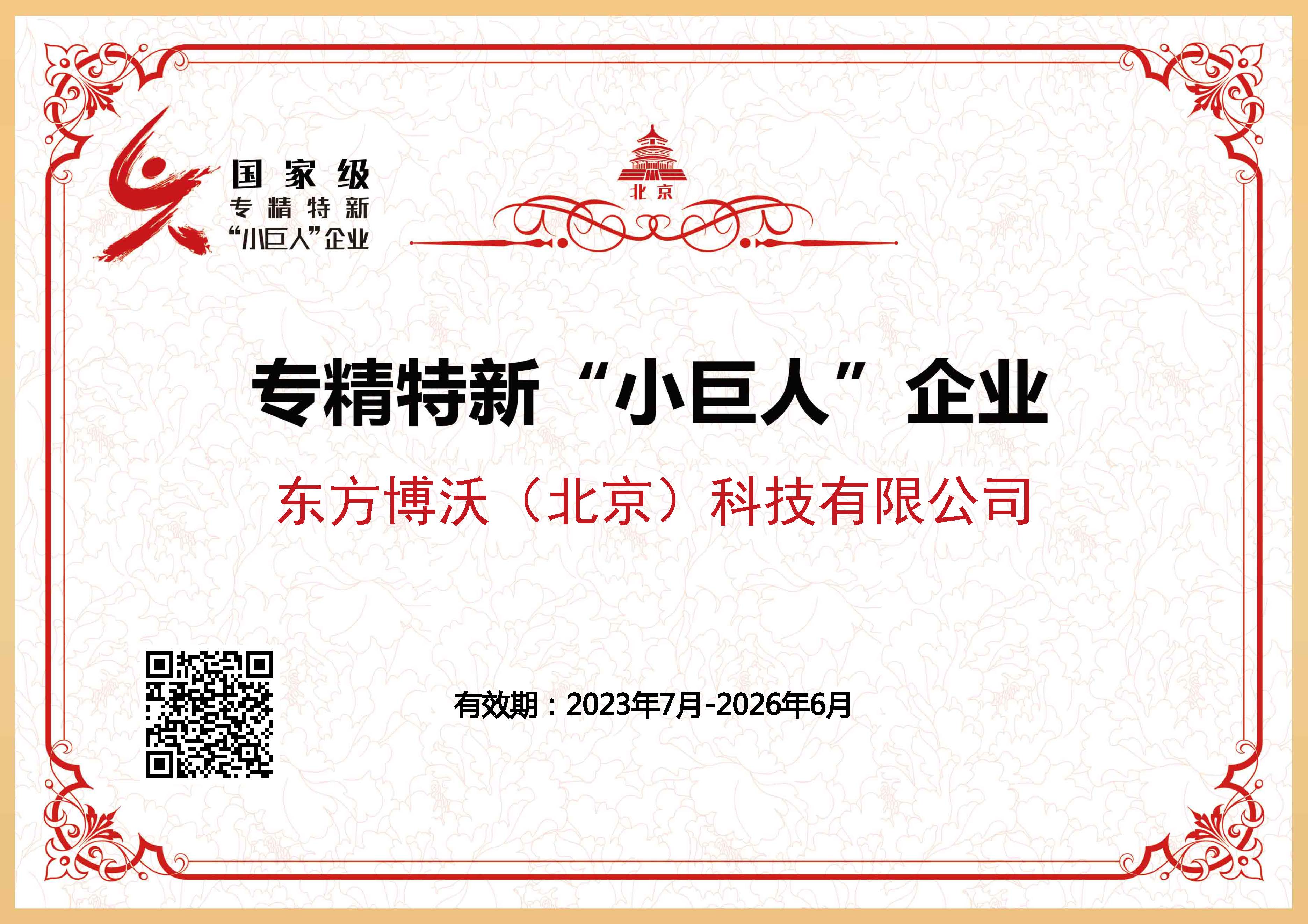 國家級專精特新“小巨人”企業
